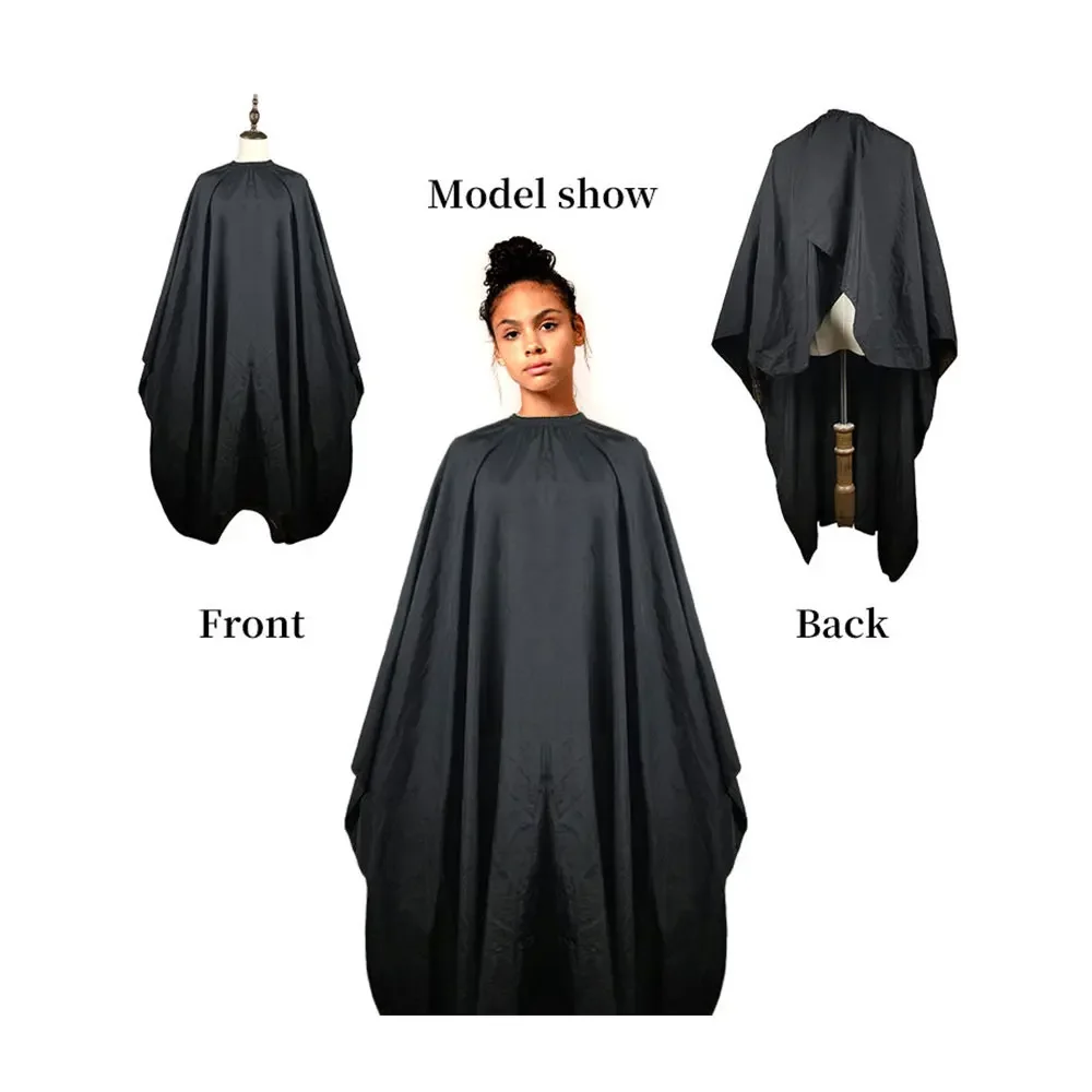 

1 шт., накидки для парикмахера, домашний фартук для парикмахера, водонепроницаемая тканевая накидка для салона, парикмахерская, черные накидки для парикмахера