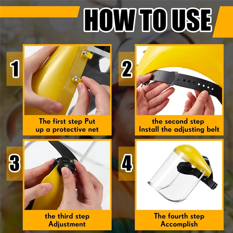 قناع حماية العمل المثبت على الرأس A92Z، قناع لحام كهربائي، درع مضاد للرذاذ للسلامة ممتاز