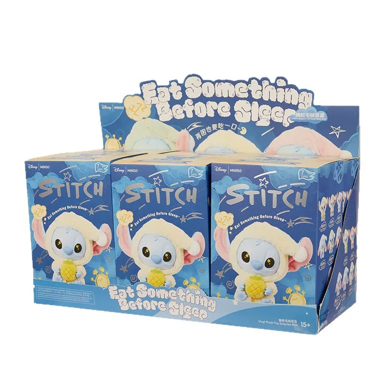 Stitch, a trendy toy, wants to take a bite even if he's tired. Series: Vinyl plush blind box, Handheld ornaments, Plush toys