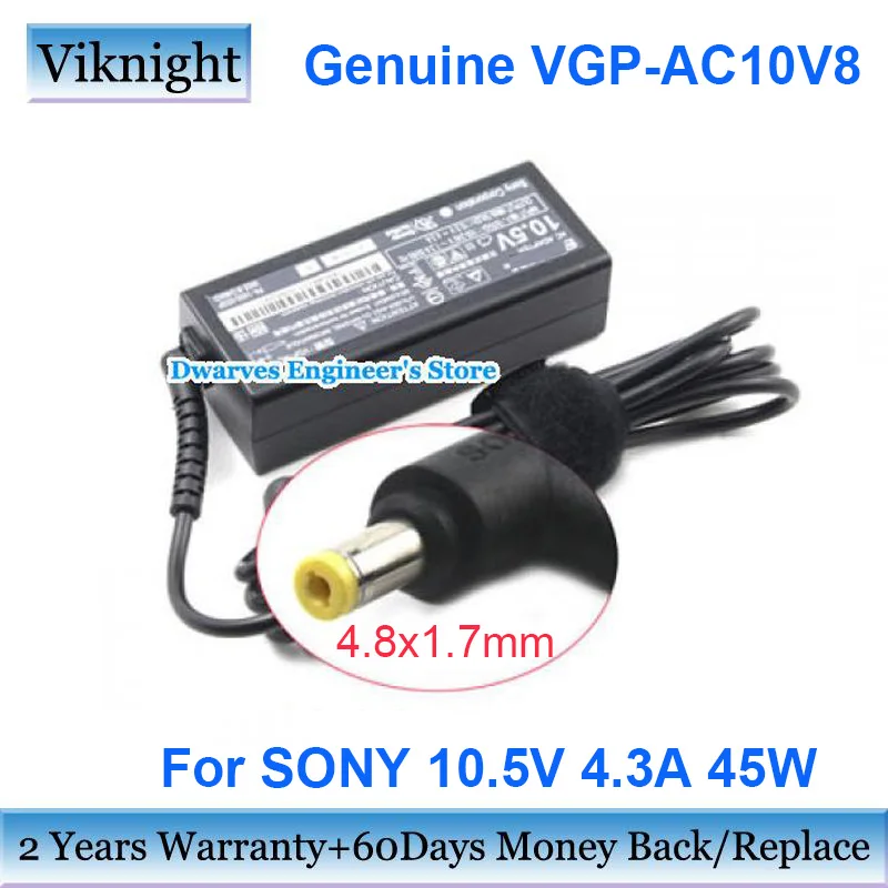 

Genuine VGP-AC10V8 PA-1450-06SP 10.5V 4.3A 45w Adapter Charger For SONY Vaio DUO 11 SVD1121C5E Series 121342-11 Laptop Adapter