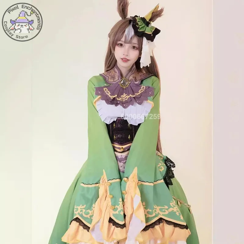 Umamusume: أزياء ديربي الجميلة التأثيرية الطبيعية الرائعة التأثيرية بدلة المعركة للسيدات فستان لوليتا الجميل لعب الأدوار في الهالوين