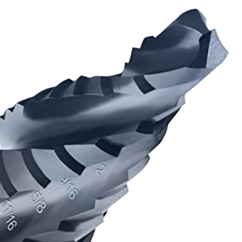M35 خطوة مثقاب المعادن النجارة مقاومة للاهتراء طلاء TIALN 3/16 "-7/8" 4 دوامة الأخدود خطوة مثقاب الخشب