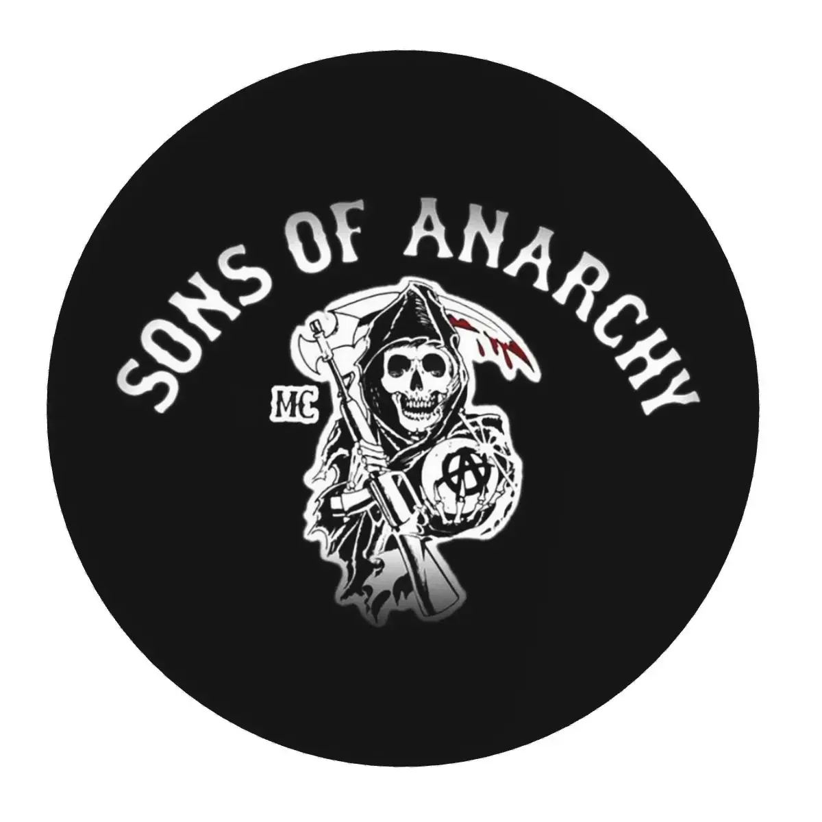 Sons Of Anarchy Samcro Whiskey Round Mouse Pad Computer Keyboard Mouse Mat Gaming PC Desk Mat Office Table Mats