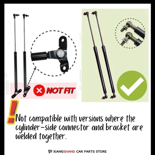 Imagen 2 del producto Amortiguador de puerta trasera para Nissan AD (Y10), Wagon de 5 puertas, 1990-1999, con resorte, maletero, puntales de Gas cargados, 2 uds.