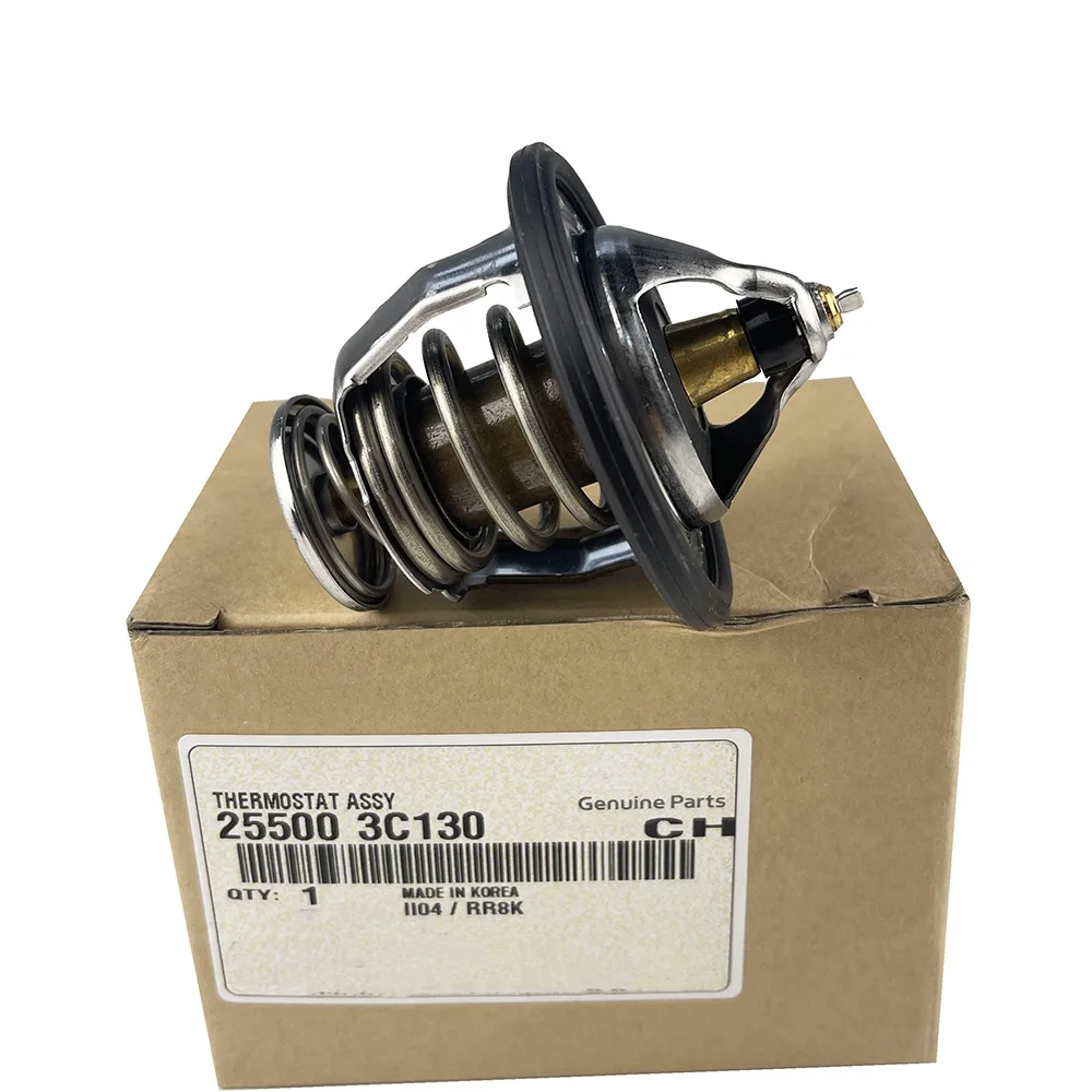 

NBJKATO Brand New Genuine Coolant Engine Thermostat 25500-3C130 For 06-16 Huyndai Genesis Coupe Sonata Azera Veracruz 3.3L 3.8L