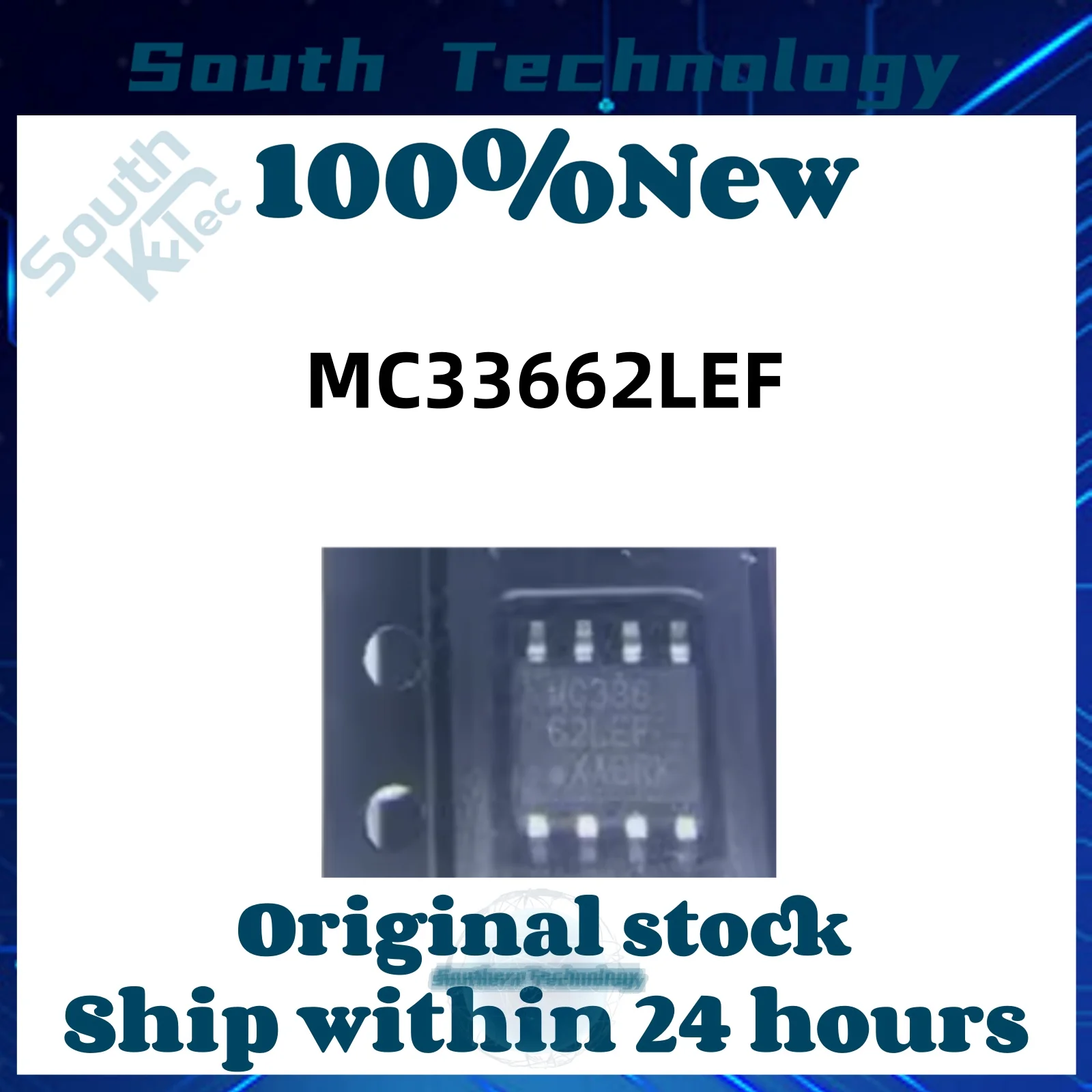 2PCS  MC33662LEF MC336 SOP8 Brand new original in stock  MC33662