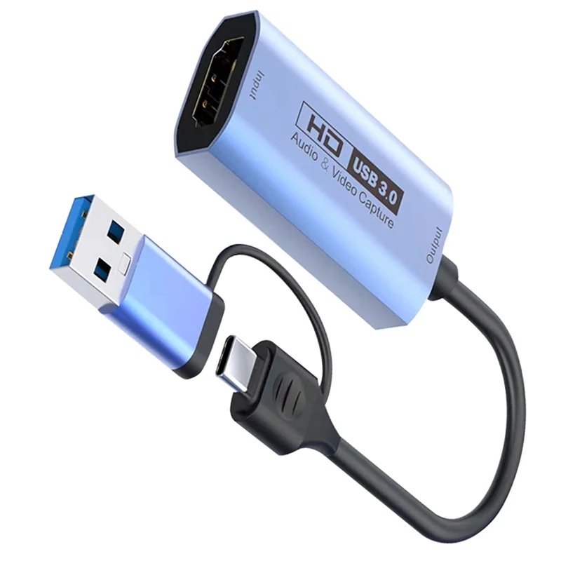 USB الصوت والفيديو بطاقة التقاط الصوت والفيديو HD بطاقة التقاط الصوت والفيديو لعبة تسجيل مباشر جامع الفيديو