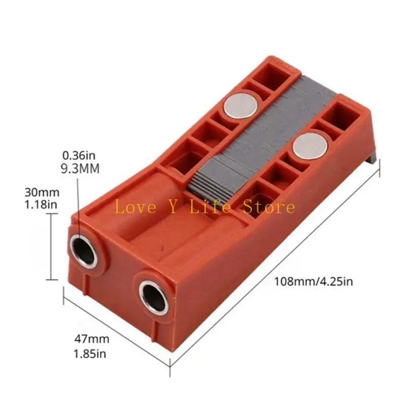L74C lỗ bỏ túi jig 15 độ Woodwork lỗ rạch jig cho các lỗ khoan bằng gỗ