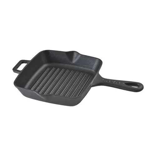 Lava Grill Pan 20x20 cm Metal Handle Black