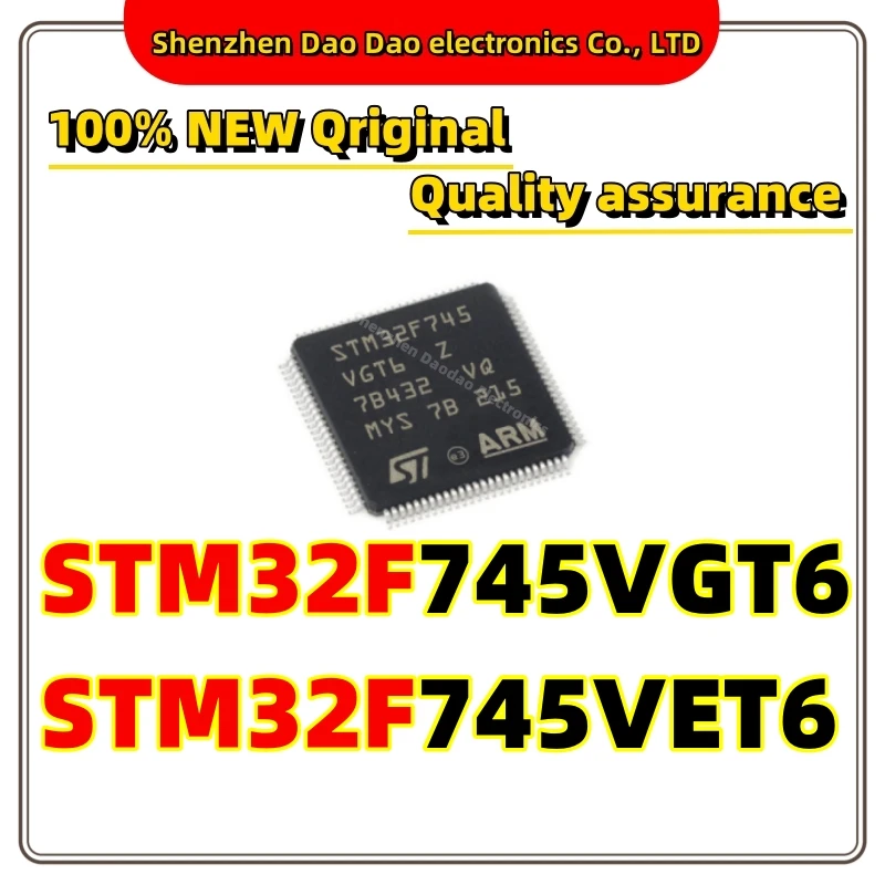 

STM32F745VGT6 The STM32F745VET6 LQFP-100 microcontroller chip is new and original