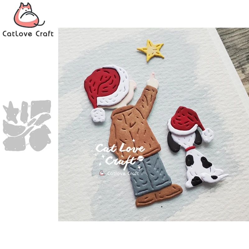 Catlove Weihnachts-Metall-Stanzformen für Scrapbooking, Schablonen, Kartenherstellung, DIY-Basteln, Prägung, neue Stanzformen