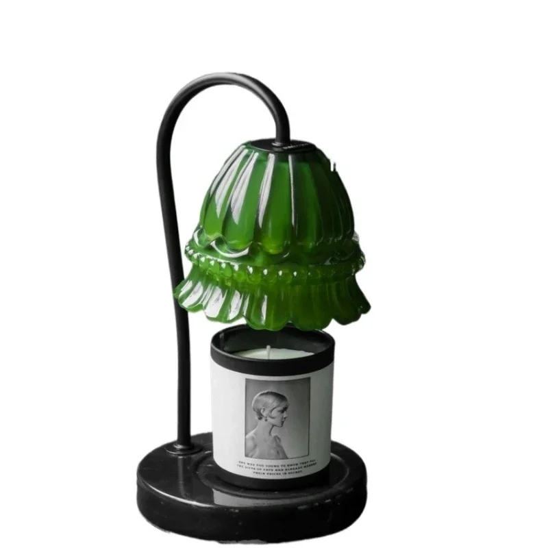 

Medieval jadeite lily of the valley aromatherapy marble wax melting lamp