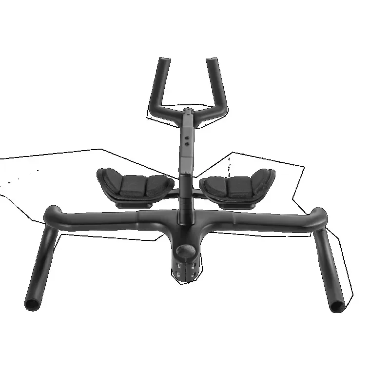 HB-068 Aero Carbon Integrated Handlebar With Rest Bar For Road And Gravel Bike