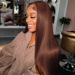 Reddish Brown Lace Frontal Wig Chocolate Brown Lace Front Wig Straight Hd Lace Frontal Wig 13x6 Honey Brown Lace Front Wig 13x4