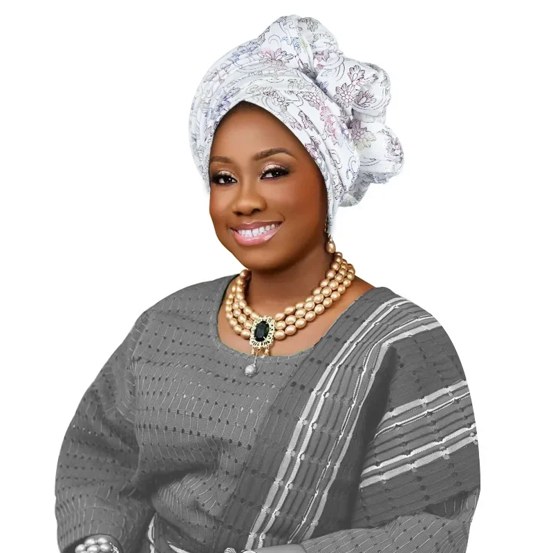

2025 New African Women's Ready to wear Twist Turban Cap Nigeria Female Headtie Wedding Party Headgear Elegant Head Wraps