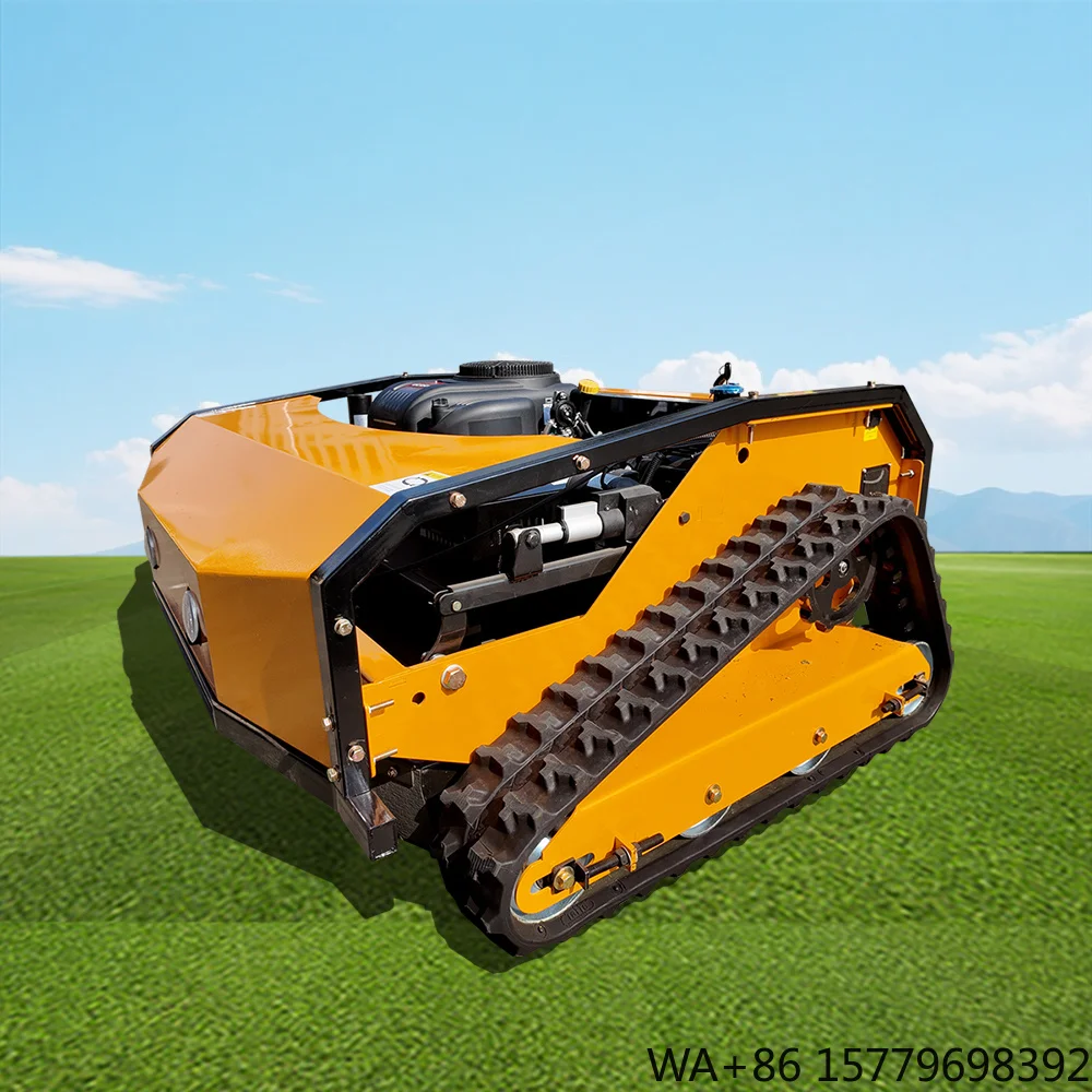 Factory Direct Lawn Mower 1100mm Remote Control Lawn Mower Crawler Mower Brushless Motor