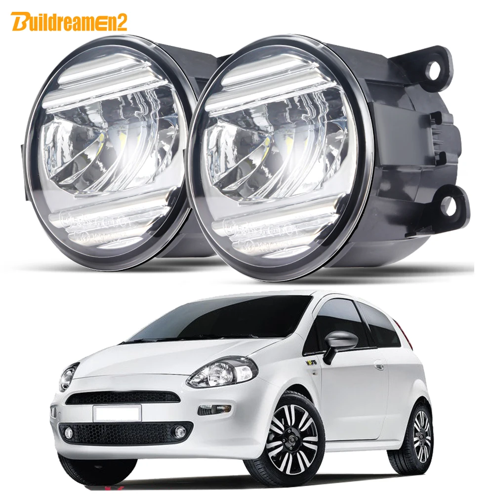 2 pezzi LED fendinebbia per Abarth Fiat Punto (199_) 2012-2018 30W 3000LM paraurti anteriore per auto fendinebbia gruppo lampada di guida H11 Styling