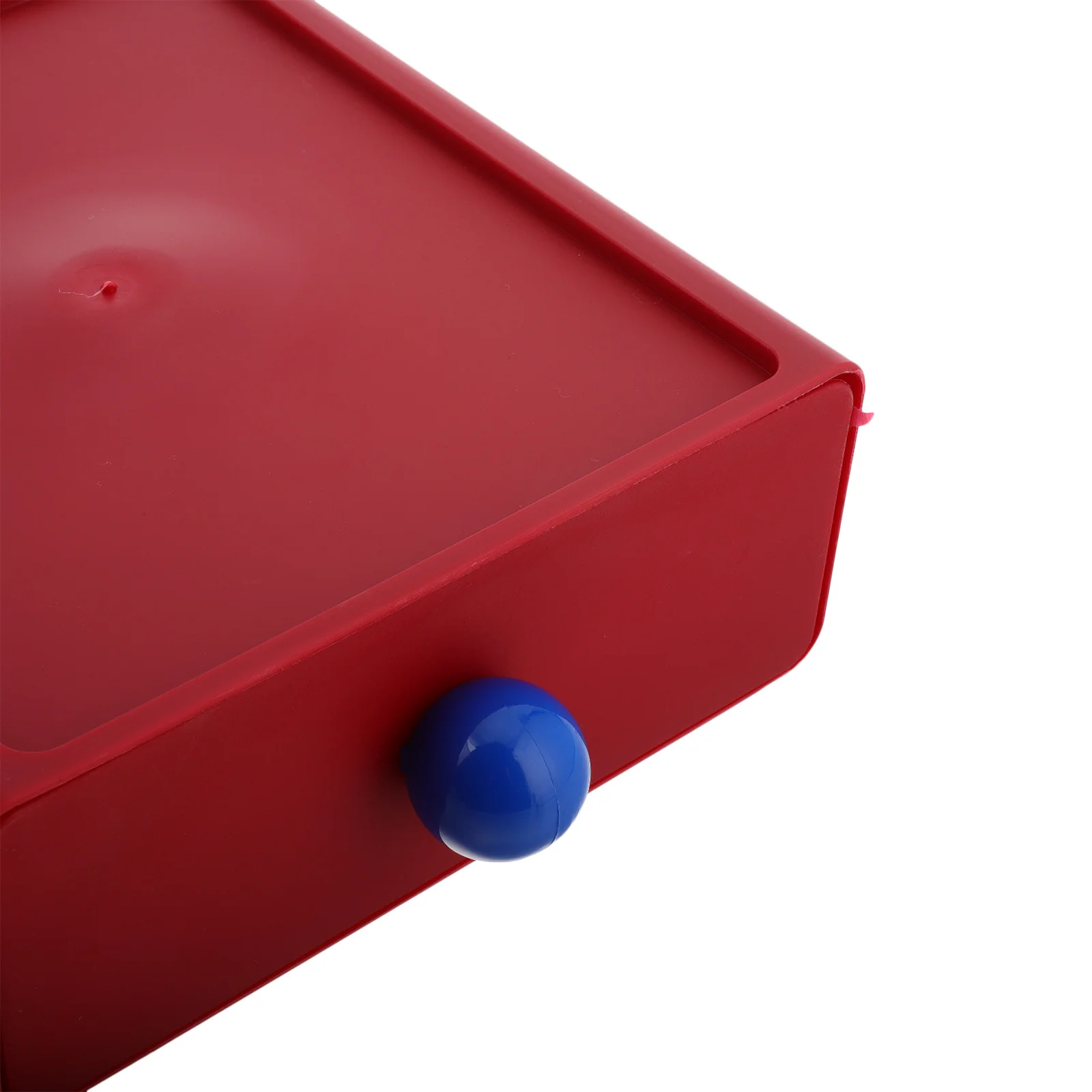 Desktop Organizer Box Red Plastic Drawer Style Stackable Multi Functional Storage Bin for Student Dormitory Office Desk