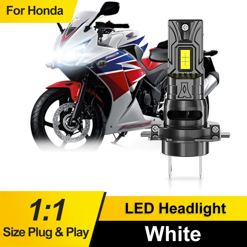 1/2PCS For Honda CBR300R 2015-2022 Motorcycle H7 LED Headlight For Guzzi 1100 Breva 2005-2007 High Low Beam Moto Front Bulbs 12V