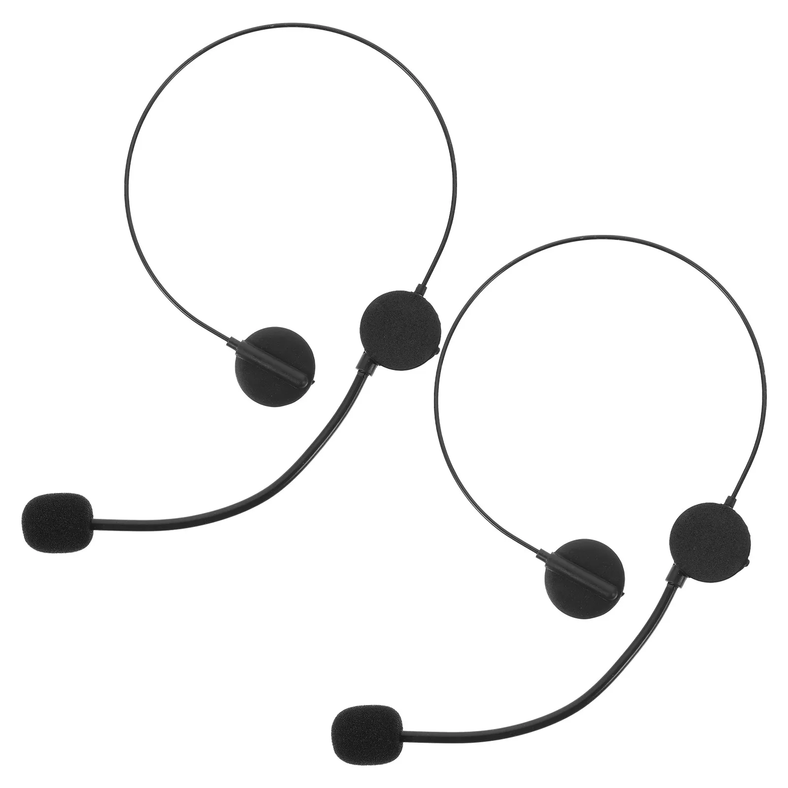 

2Pcs Fake Earphone Props Kids Singer Star Headphone Rocker Cosplay Microphone Adjustable for Boys Girls Toddlers Teens Party