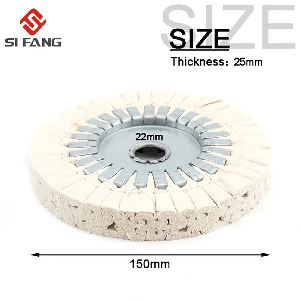 70-250mm Cotton Airway Buffing Wheel Cloth Open Bias Polishing Buffs Wheel