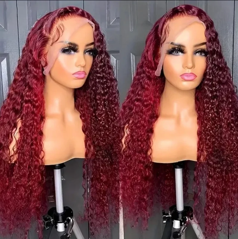 Curly Burgundy 13X4… - image