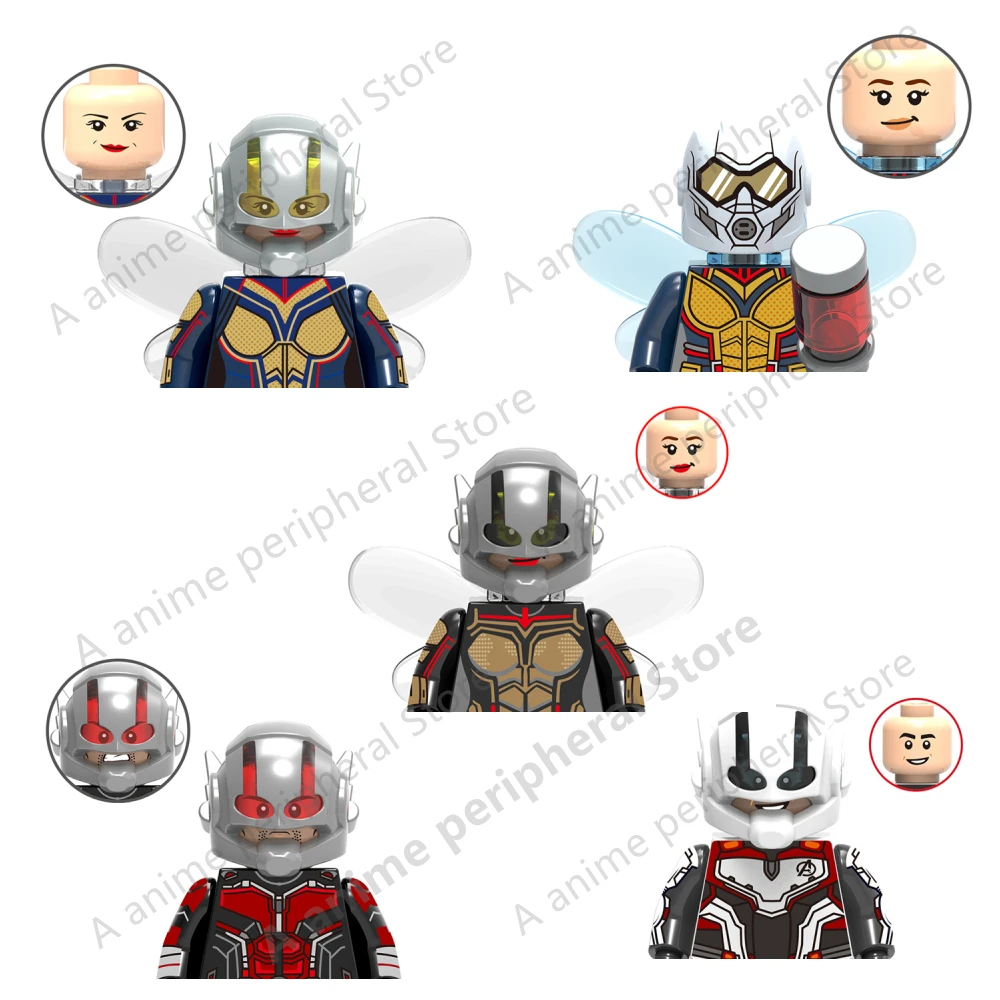 Mini action toy figures Building Blocks Ant-Man and the Wasp Movies hero dolls Educational assemble Toys Gifts For Children