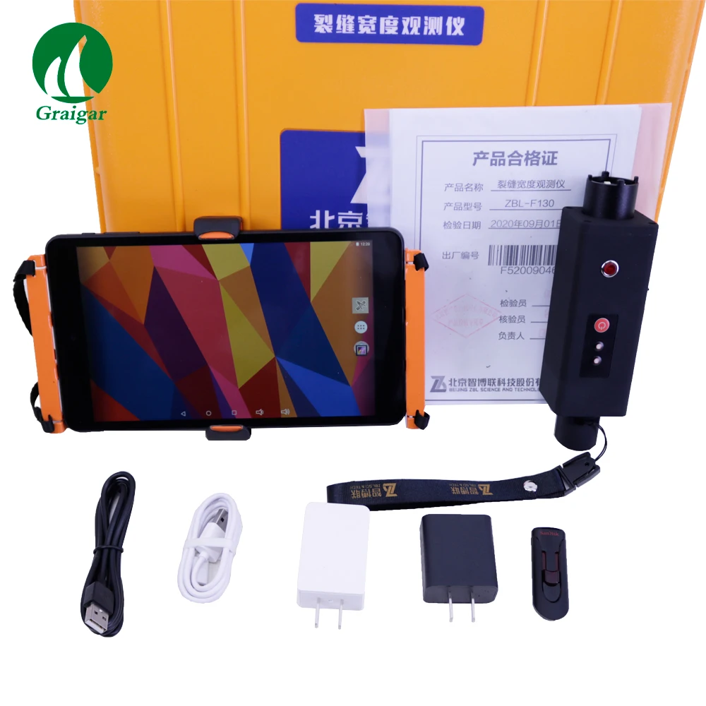 ZBL-F130 Portable Concrete Crack Width Tester with Touch Screen PC to Test Crack Width On Concrete Structure Surface