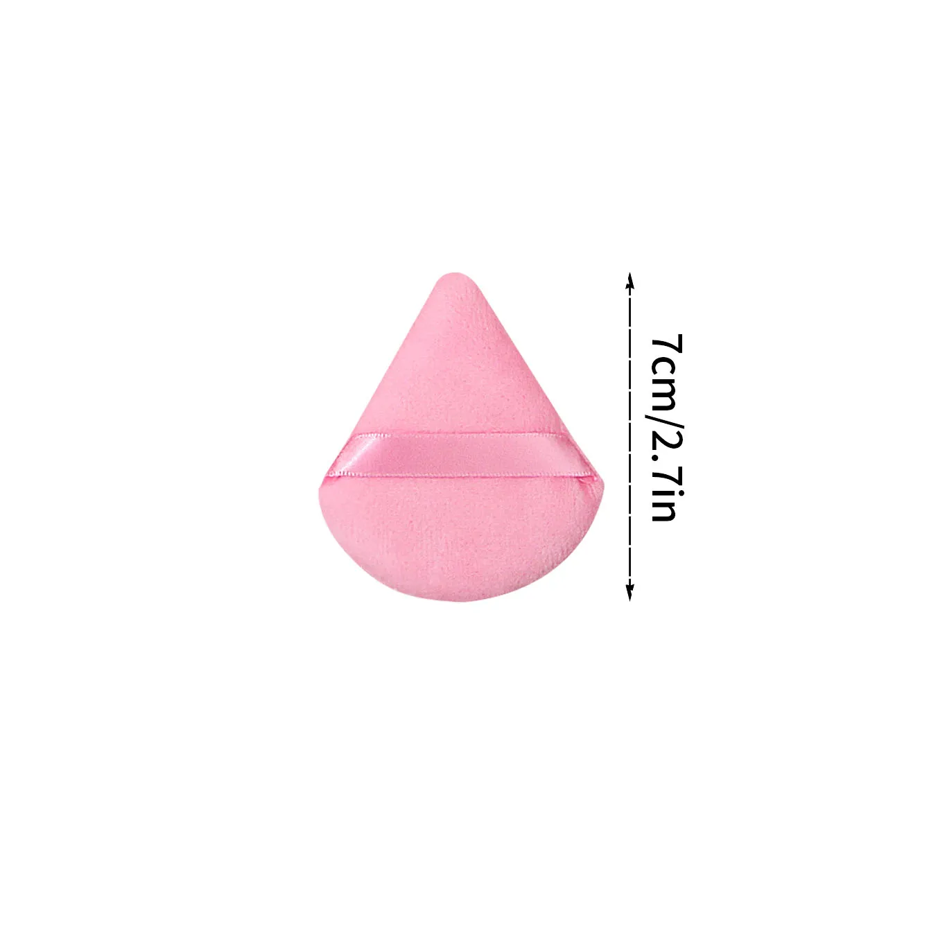15-piece pink triangular makeup sponge powder puff, both dry and wet, a professional facial makeup tool that fits well
