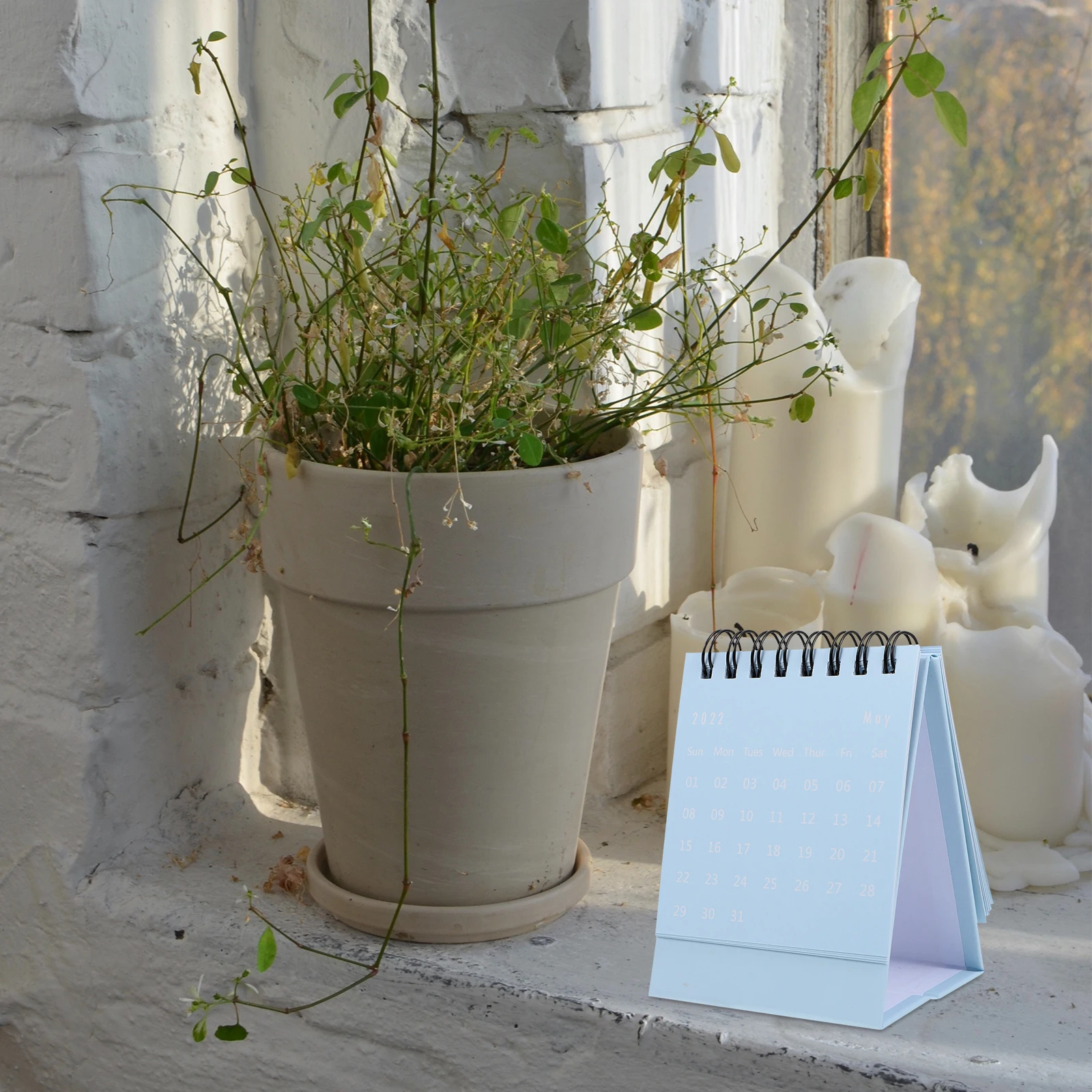 

Desktop Calendar Calendars Small-sized Calander for Office Mini Standing