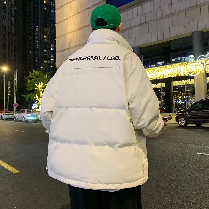 

Men's down Jaet 2025 New Autumn Winter Sli Clothes Trendy Brand Fce Lined Thi Winter PU Leather ort Coat