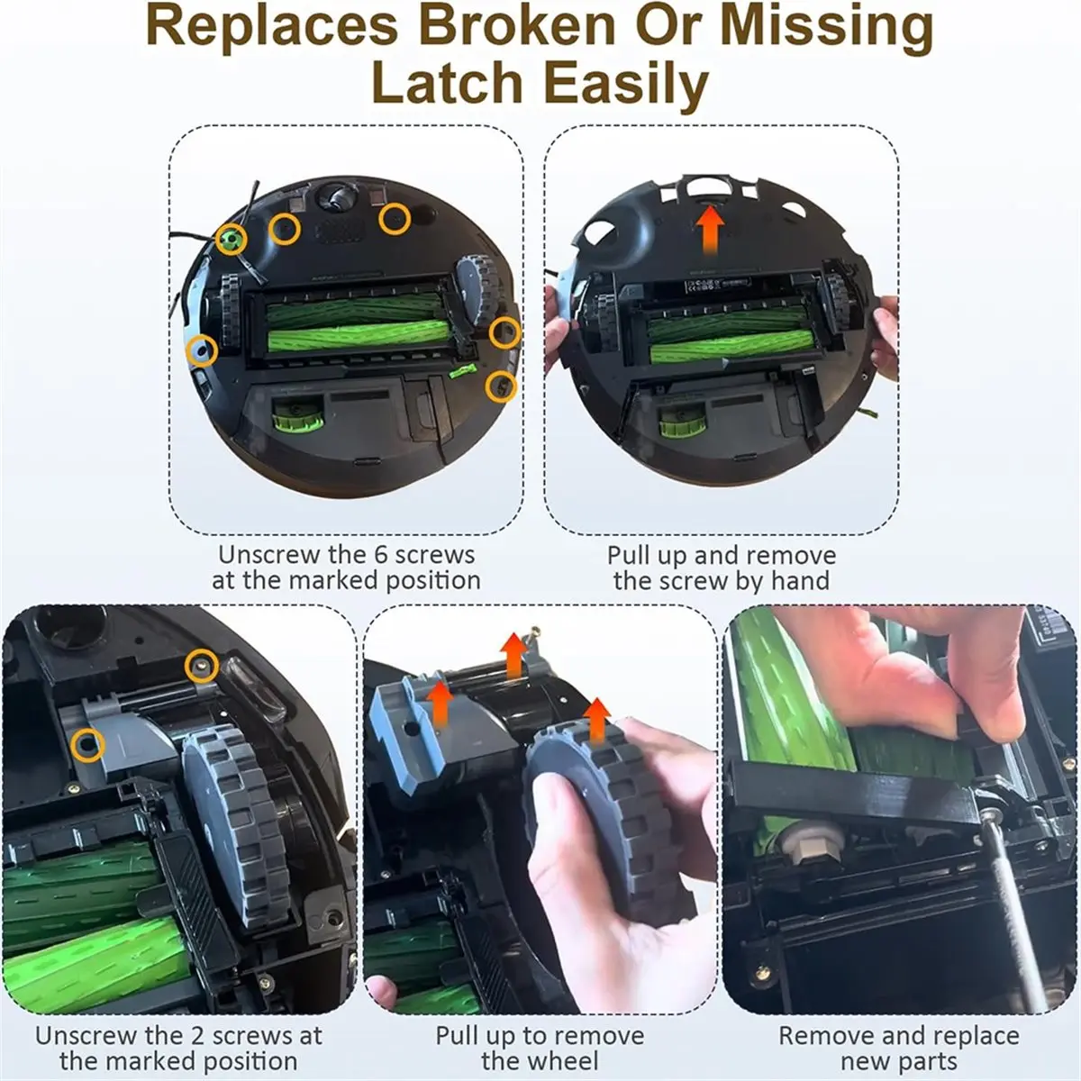 【SPECIAL OFFER】Replacement Door for Robot Vacuum Cleaning Head Module, for I1-I9, J7-J10, E5, E6 & Plus Series