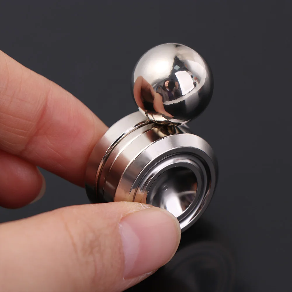 Metalen Fidget Spinner Handtrainer Puzzelspel Roterende Gyro Vingertop Draagbare magnetische orbitale Fidget Spinner