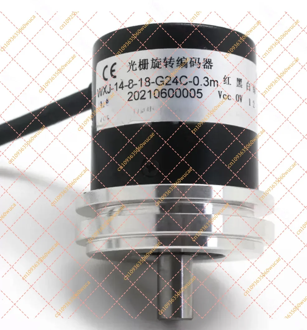 New 14mm Shaft Incremental Rotary Encoder 8 18 24 PPR 5-24V DC Output 0.3m Cable A-WXJ Series Optical Position Sensor