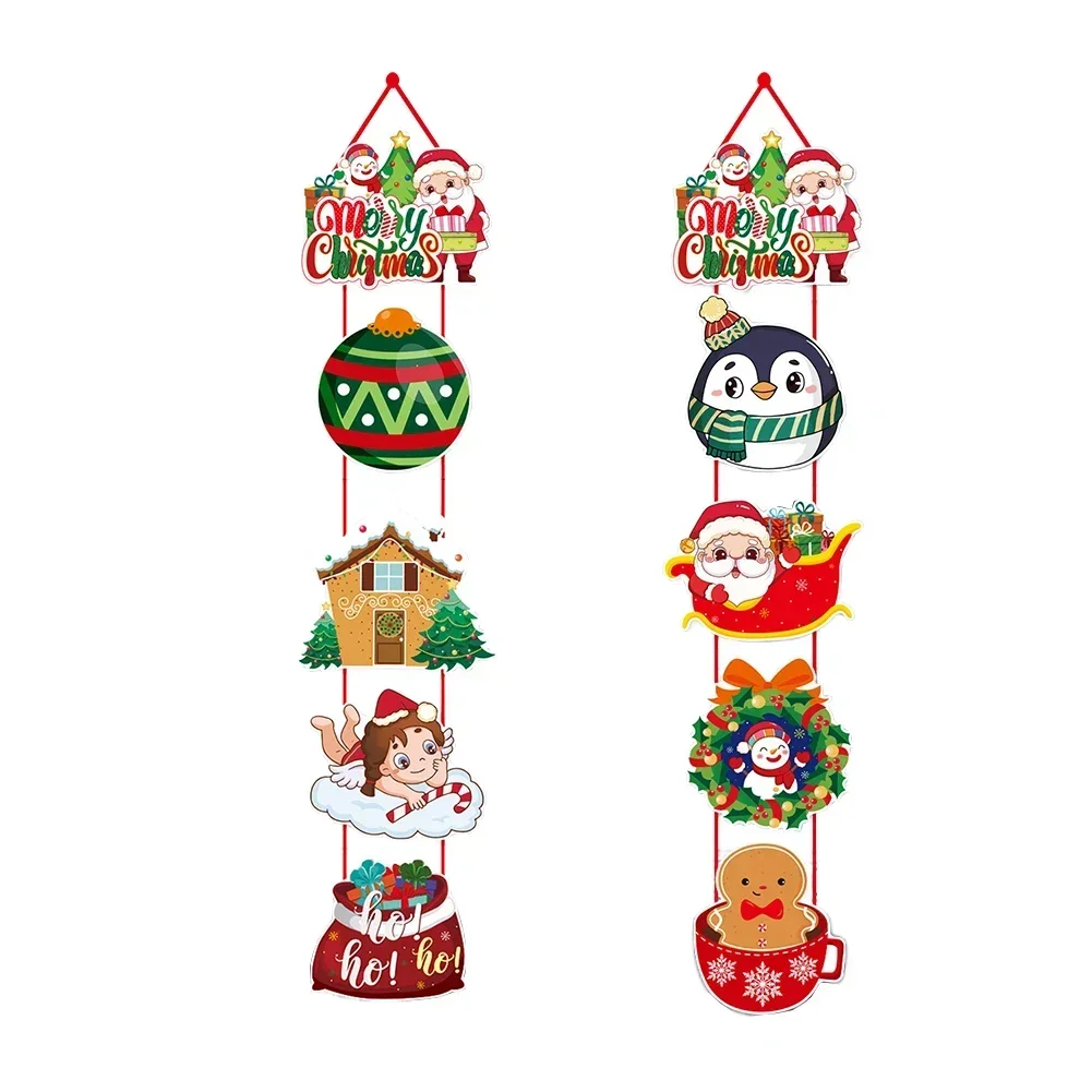 Christmas Wall Hanging Christmas Door Hanging For Amusement Parks Reusable Christmas Decoration Warm Christmas Atmosphere