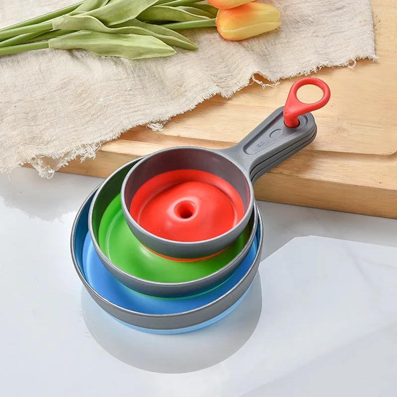 3Pcs/Set Kitchen Funnel Canning For Filling Bottles Jam With 3 Sizes Transfer Mason Jar Liquid Powder Home Wide Mouth