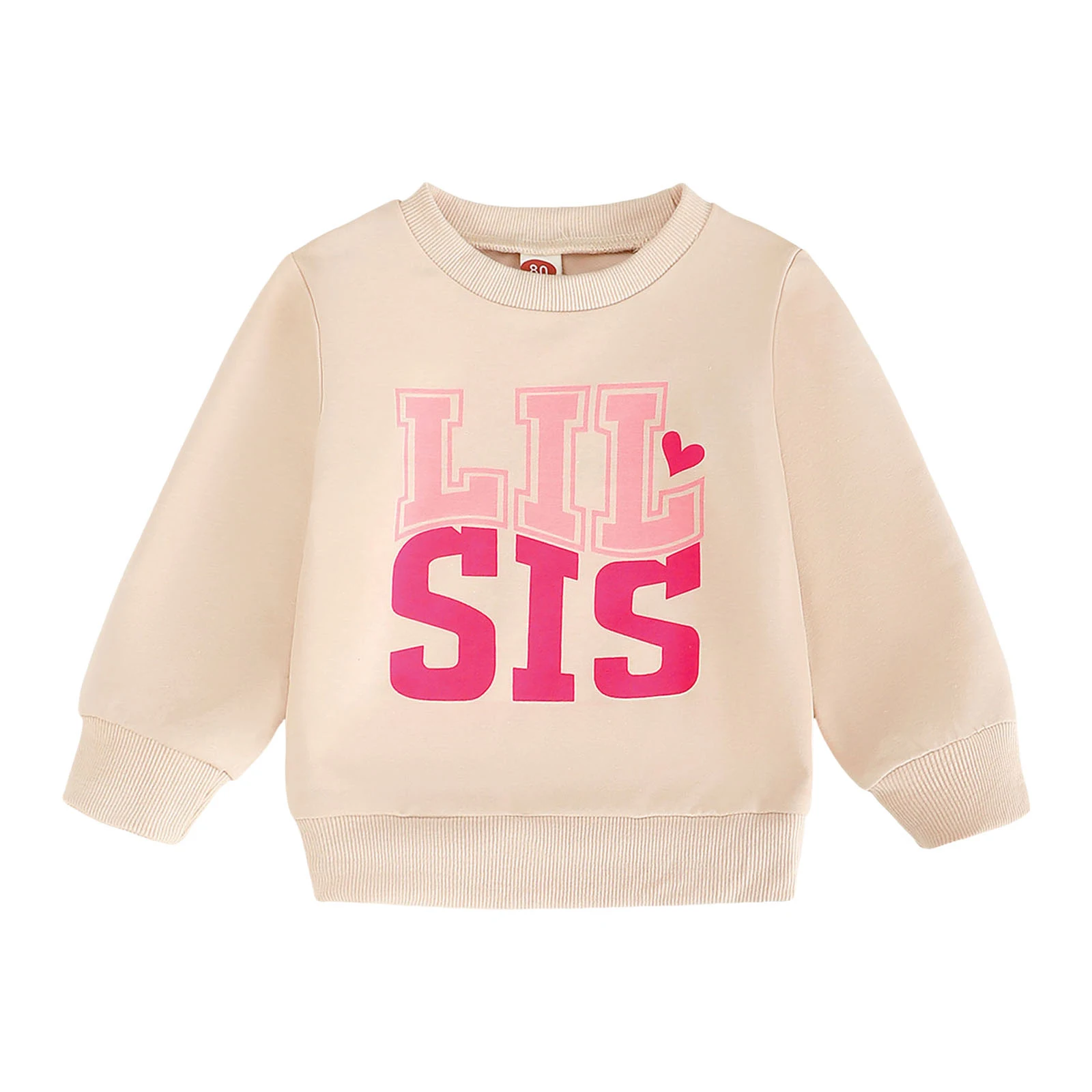 

Girl Size 12 Clothes Infant And Toddler Unisex Letter Print Long Sleeved Pullover Sweatshirt Guard Top Girls