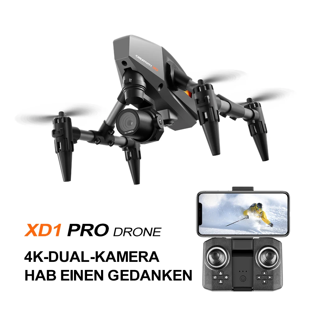 Mini importateur RC XD1 en alliage à flux optique, caméra pour touristes HD Wifi Fpv, photographie pliable quadrirotor professionnel, jouets pour garçons