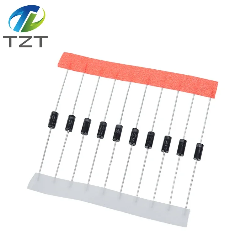 TZT 100PCS 1N5817 1N5819 1N5399 1N4937 1N4004 1N4001 1N4007 UF4007 HER107 FR207 FR157 FR107 RL207 voor spanningsregelaar module