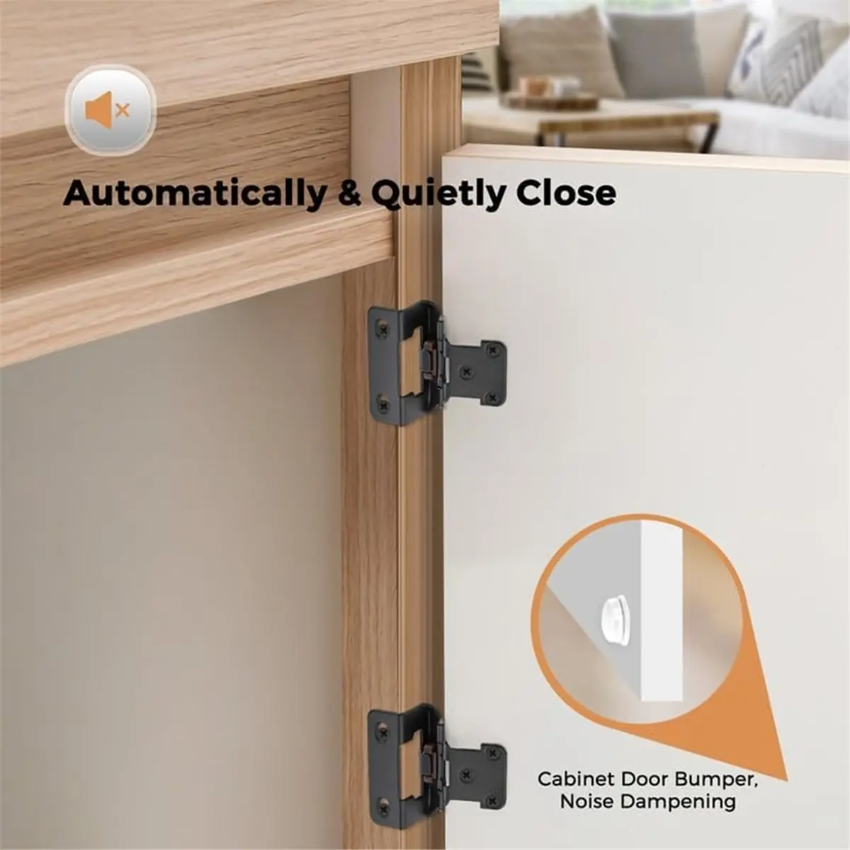 50 Pack 25 Pairs Semi-Overlay 1/2 Inch Self-Closing Face Frame Cabinet Hinges Face Mount Cabinet Hardware