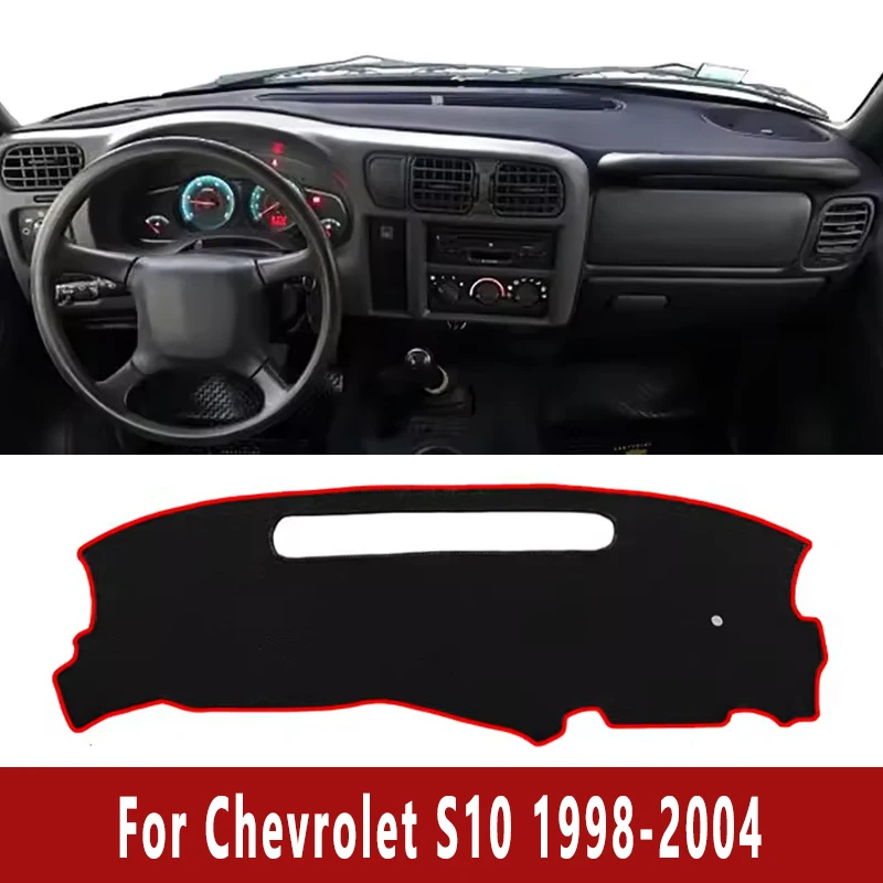 

Car Dashboard Mat Dash Cover Central Control Pad Custom for Chevrolet S10 1998-2004 1999 2000 Nonslip Cape Sunshade Accessories