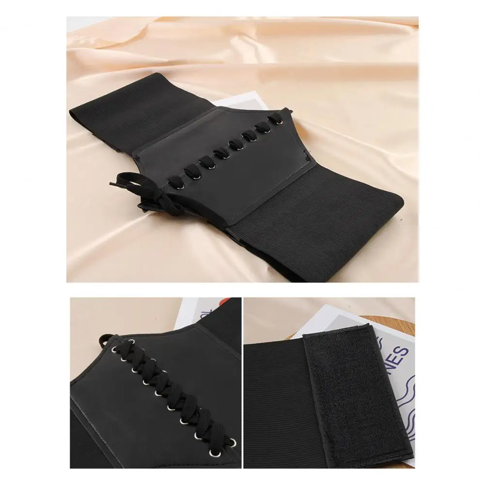 Stylish Shirt Corset Shaping Comfy Women Faux Leather Slimming Body Waistband  Wear-resistant Women Corset Fashion Accessories