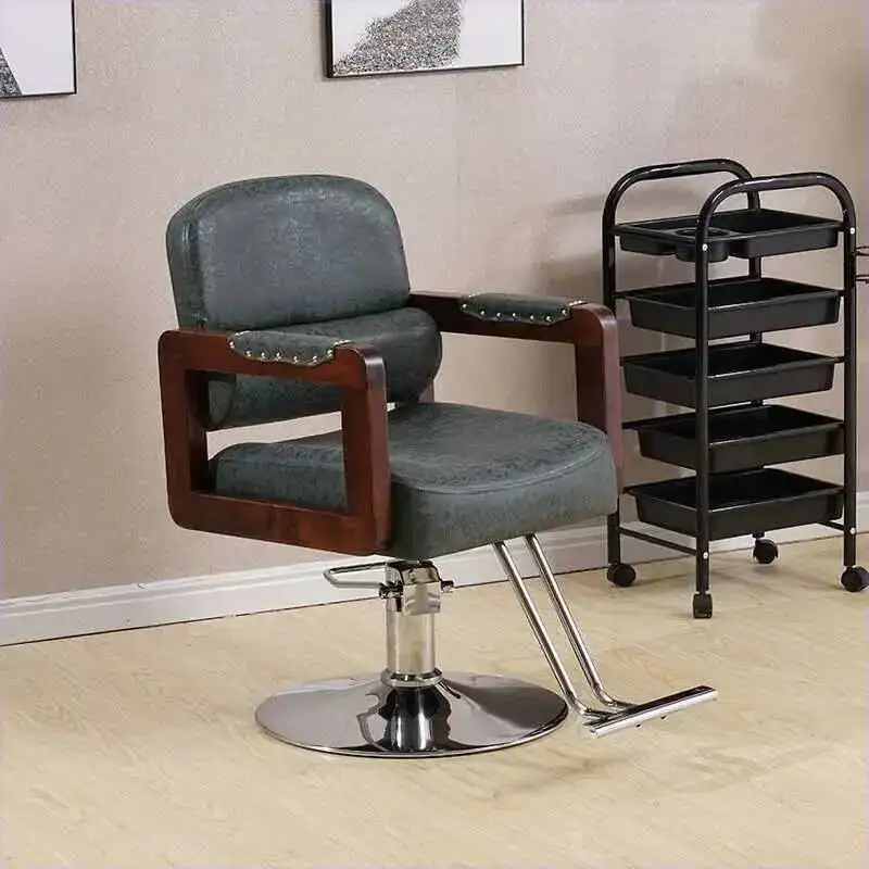 

Stylist Barber Chairs Esthetician Modern Cosmetic Metal Hairdressing Barber Chairs Ergonomic Silla De Barbero Salon Equipment