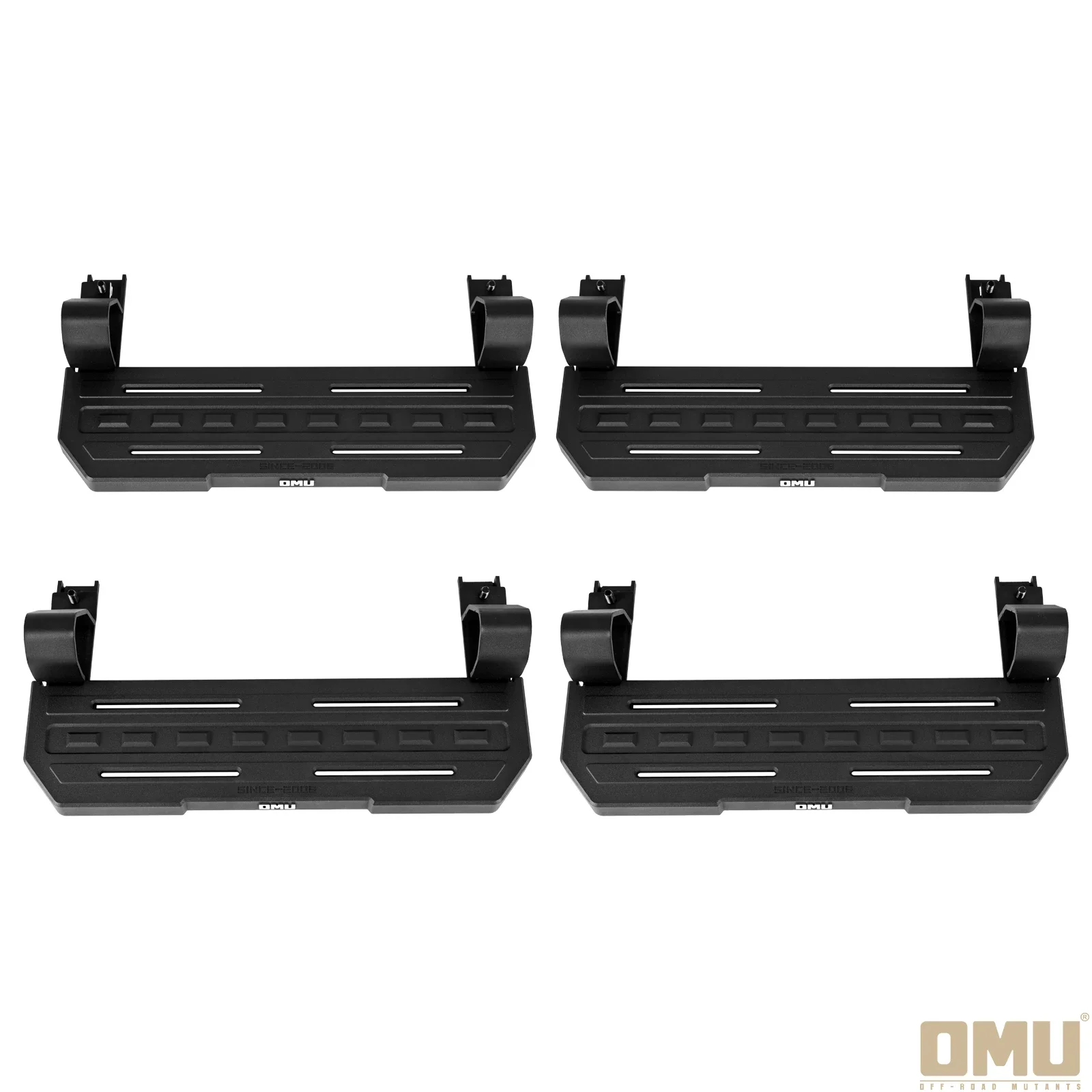KQX 4PCS Foot Pedal Used For Car Original Side Bar Aluminium Magnesium Alloy CNC Processing for Jeep Wrangler JL 2019+ O124