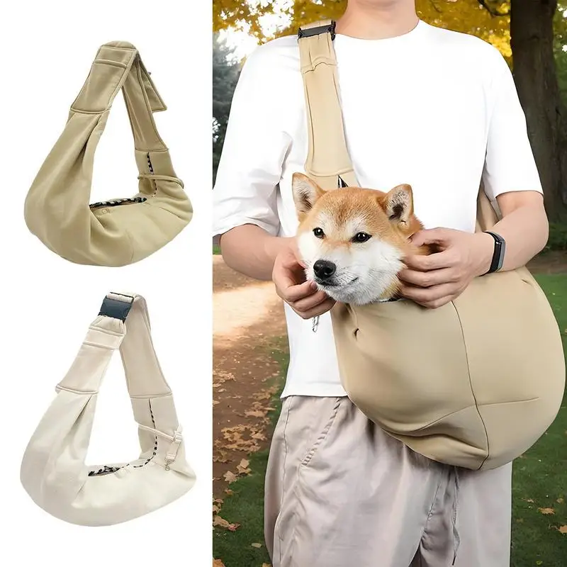 

Adjustable pet carrier Breathable Puppy Carrying Sling portable and large capacity Lightweight Pet Supplies For Hiking Outdoor