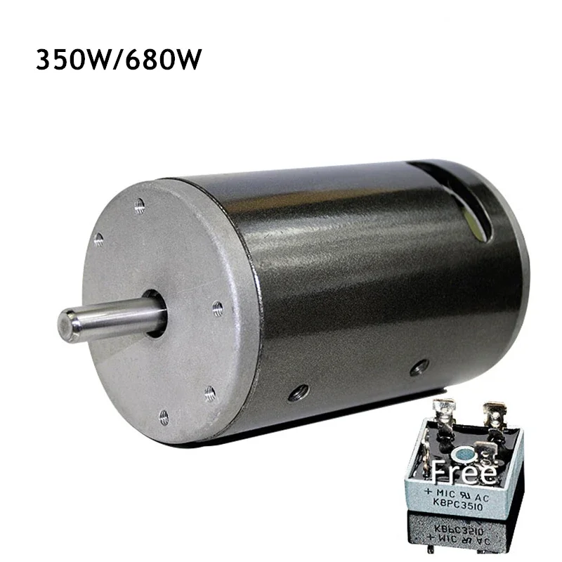 

77MM DC220V Double Ball Bearing Motor 350W/680W 7000RPM For Spindle Lathe Bead Machine POWER Motor 36V-220V 10MM Shaft