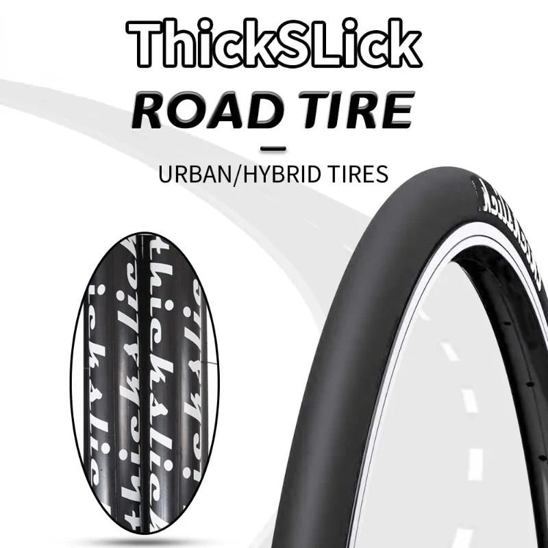 THICKSLICK ROAD BICYCLE TIRES 700C 700X23 700X25 700X28 ULTRA LIGHT SPORT SLICK BIKE TYRE URBAN PAVEMENT 23 25 28 -622