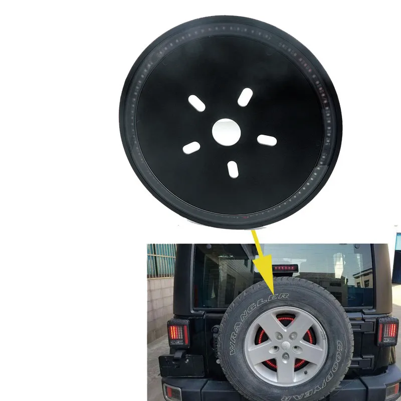 

For Jeeps Light Accessories 3rd Spare Tire Brake Light LED Ring for 97-17 Jeep Wrangler JK TJ LJ YJ CJ