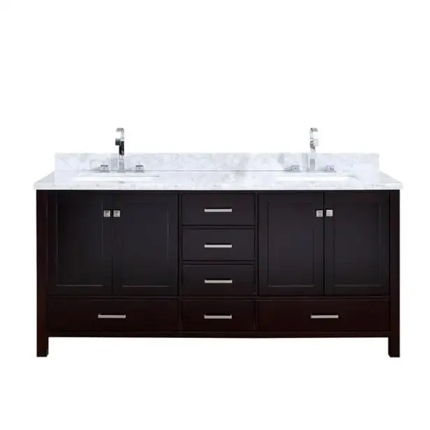 Wholesale Supplier American Shaker Solid Wood Ready to Assemble Bathroom Cabinet Vanity