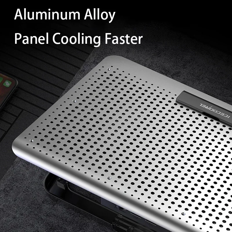 Notebook Radiator Stand Aluminium Gaming Koelventilator Laptop Cooling Pad 11 13 17 inch Laptop Koeler Stand voor Gaming